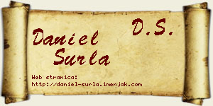 Daniel Surla vizit kartica